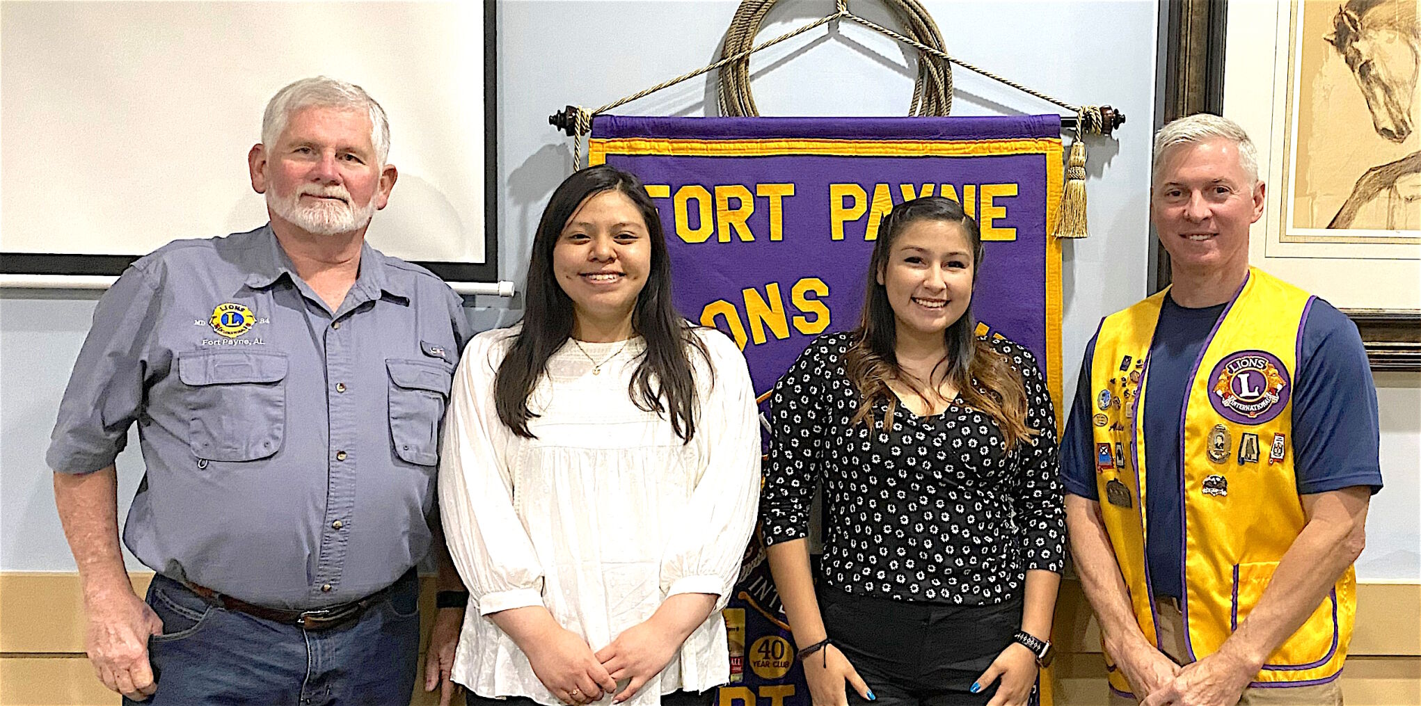Lions Club presents $1,000 scholarships, hosts sheriff as guest speaker